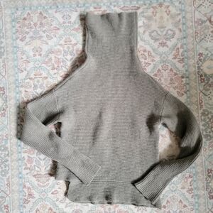 Aritzia Babaton Mika Sweater  Gray Turtleneck Sweater Medium
